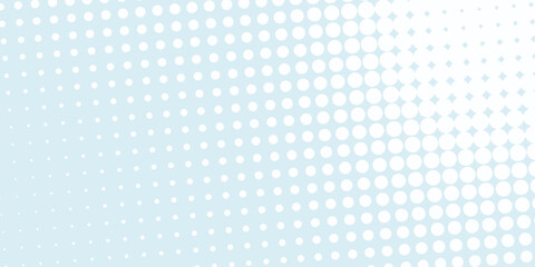 Fototapeta premium Halftone wave lines texture. White dotted stripes on light blue background. Warped and curved lines wallpaper. vector illustration eps10