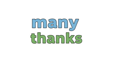 Fototapeta premium A vibrant graphic display of profound appreciation conveying sincere gratitude and heartfelt thanks through clear, friendly, and accessible