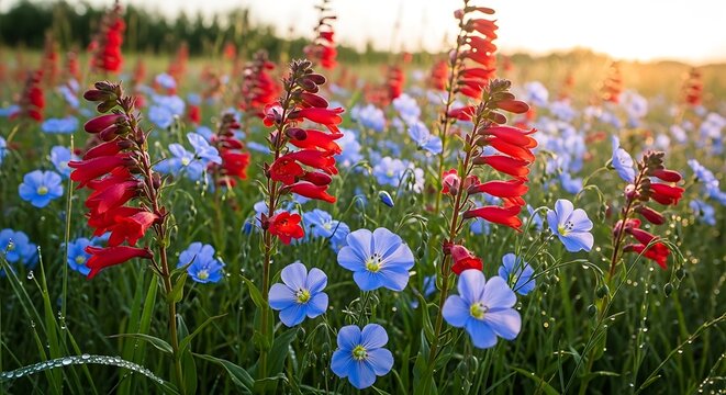 Flower Field Sunrise.