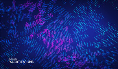 Obraz premium Ai tech background with abstract dot line pattern and bokeh effect. Design education big data, future digital network, business connect and science concept for banner, web or presentation.