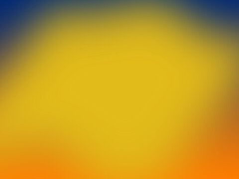 Top view abstract blurred blue yellow orange color background texture design blank for text. Web background idea or illustration graphic, copy space, gradiant backdrop