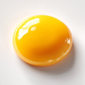 A vibrant yellow object with a glossy finish