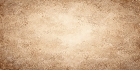 Fototapeta premium Old vintage grunge paper texture background with aged brown parchment surface pattern