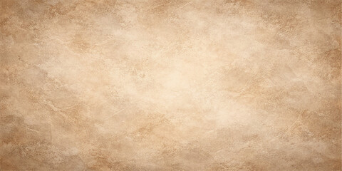 Fototapeta premium Old vintage brown paper texture background with aged grunge parchment surface pattern