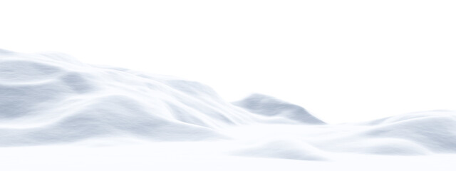 Obraz premium Snow mountain landscape. Snowy hill. Cold environment