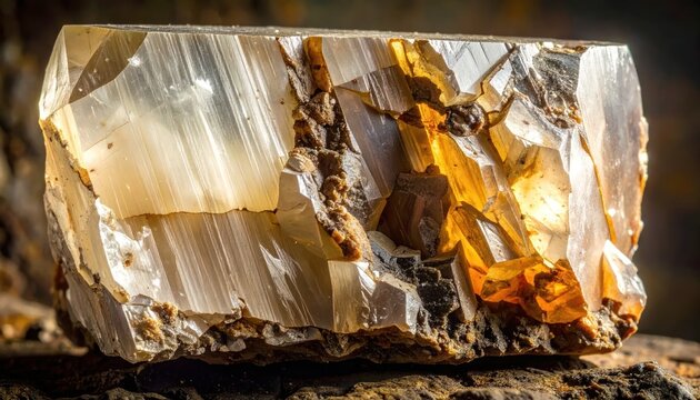 Raw Crystal Stone Mineral Specimen Rock.