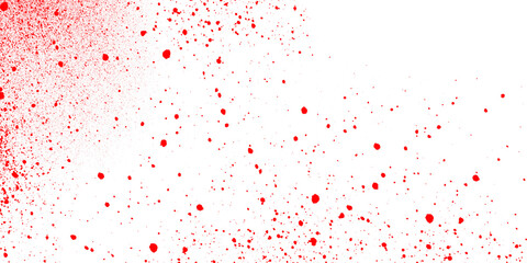 A scattering of small red square pixels forming a gradient pattern across the image surface area © designershammi99