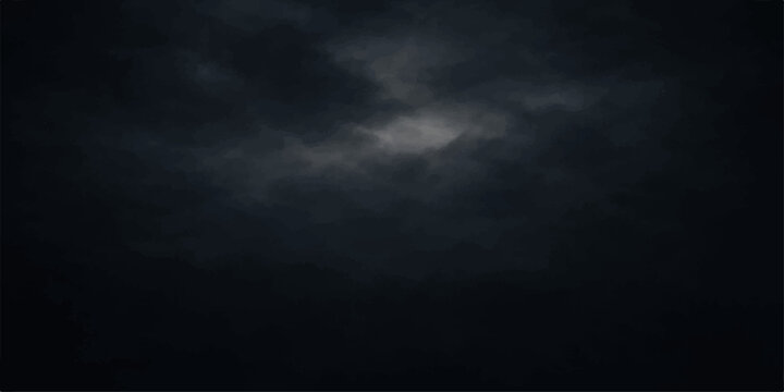 A dramatic time lapse of dark stormy clouds moving across a moody nature sky during a blue sunset transition into a black night with wind and rain