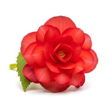 Red Begonia Flower.
