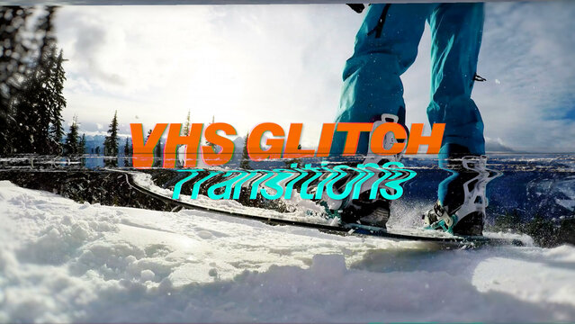 Simple VHS Glitch Transitions