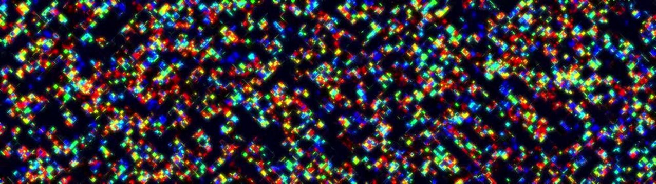  Neon RGB Data Blocks Wide Screen 