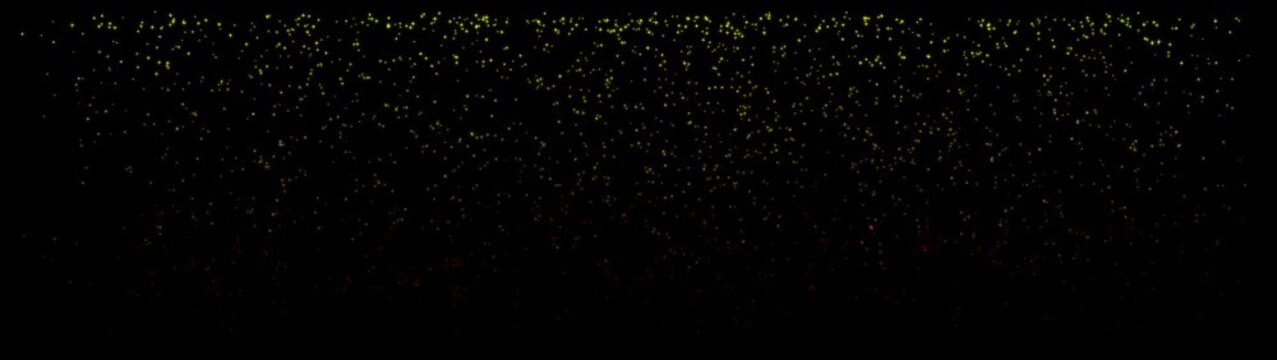 Wide Screen Starfall confetti overlay