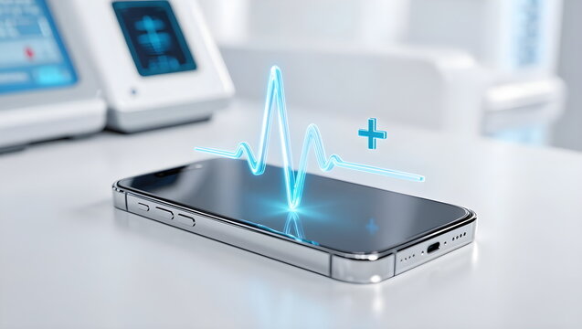 Telemedicine and Digital Healthcare App Concept on Mobile Phone