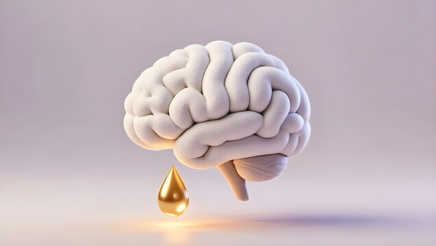 Conceptual Illustration of Brain Health and Precious Mental Energy