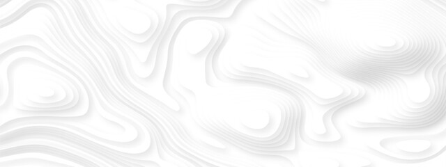 Fototapeta premium white topography map geography relief diagram texture design. Topography white background and black line world map texture design. Lines Topographic contour lines grid map seamless pattern.