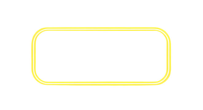 Yellow rounded rectangle outline