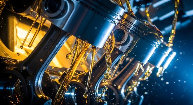 3D Car Engine Lubrication and Maintenance Concept