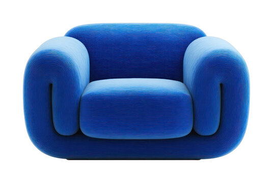 PNG Modern blue armchair design
