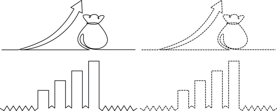 Comparison of projectile motion and potential energy distributions with varying initial conditions Vector