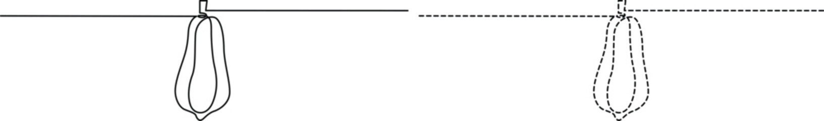 Diagram showing a pendulum and its phase space representation with trajectories Vector © Servo