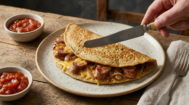Traditional Staffordshire Oatcake Savory English Pancake