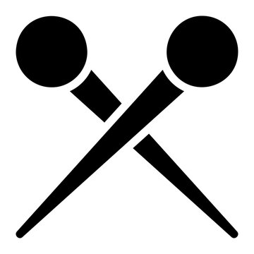 needles glyph icon