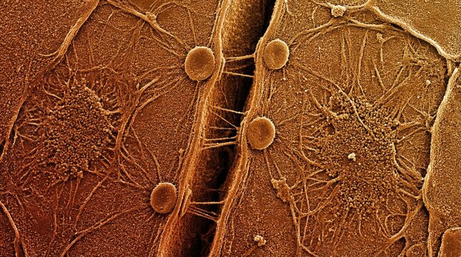 Desmosome Cell Junction Ion-Abrasion Scanning Electron Micrograph The Concept Of Tissue Integrity