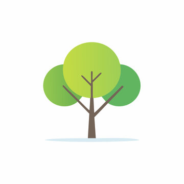 Minimalistisches Baum Icon Vektor