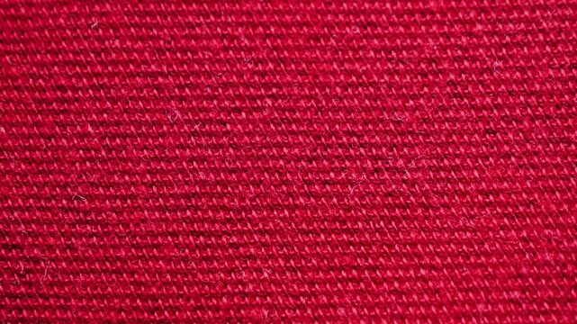 Soft red cotton. The concept of design, natural fabrics for comfortable everyday.