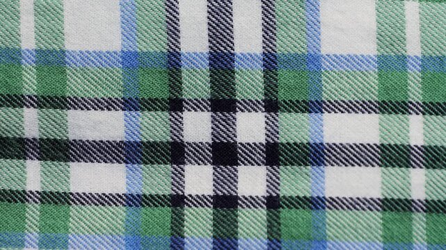 Soft checkered print cotton. The concept of design, natural fabrics for comfortable everyday.