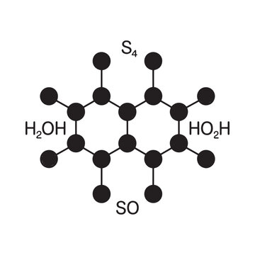 Structural diagram of a complex organic molecule with hydroxyl and sulfoxide groups