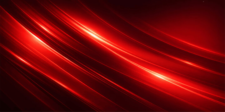 Abstract red wave background featuring light motion lines and a flowing pattern design for a conceptual art wallpaper backdrop