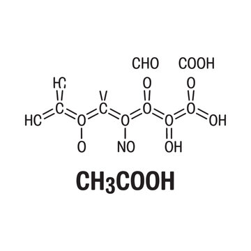 Structural formula of glutamic acid an amino acid is illustrated