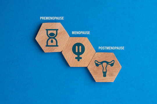 words perimenopause, menopause and postmenopause. the concept of menopause stage or period or age