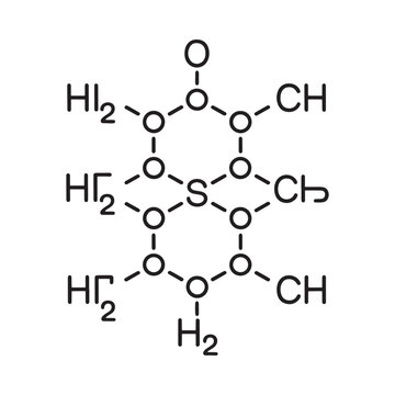 Structural formula of hexahydro 1 3 5 triazine 2 4 6 triol commonly known as