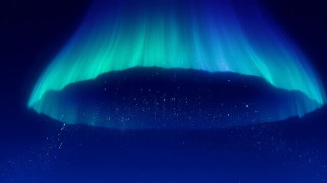 Spectacular aurora borealis display illuminating the night sky with vibrant colors