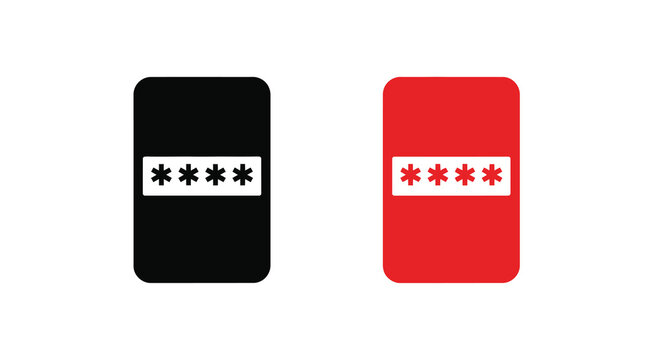 Chicago city flag variations displayed in black and red silhouette