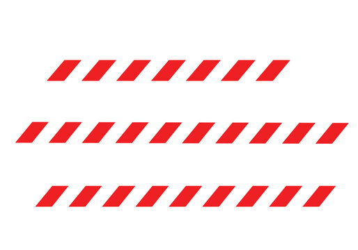 Red Diagonal Stripes on White Background