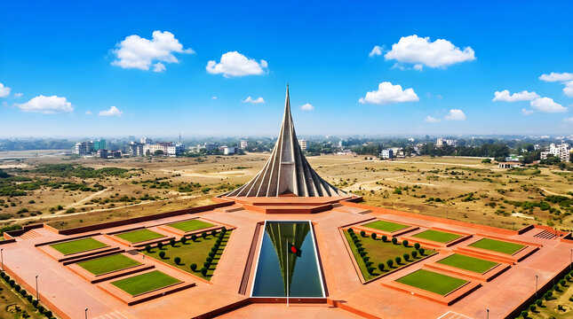 National Martyrs Memorial Bangladesh &mdash; Jatiya Smriti Saudha Monument Landscape
