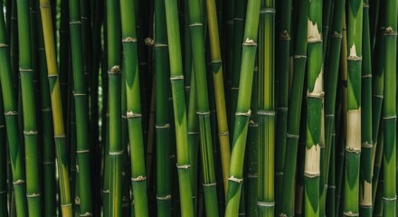 Obraz premium Bamboo nature texture with vertical lines and serene natural style 