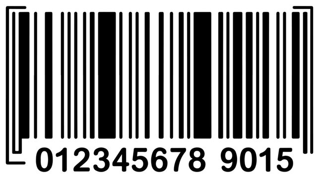 ean13 barcode icon for retail packaging