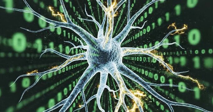 Digital Neural Network Concept with Binary Code Data Stream