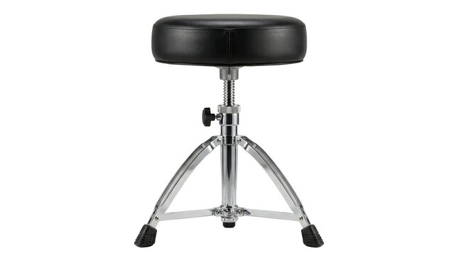 Professional adjustable round drum throne with black seat