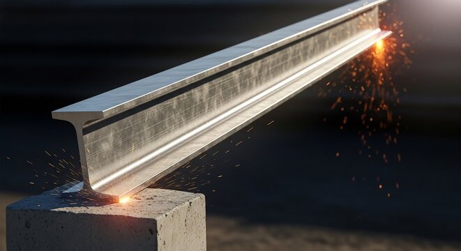 Metal beam welding process