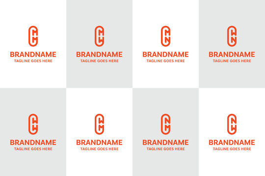 Letters CMM CMW CMN CWN CWW CWM CNM CNW Logo Monogram Set