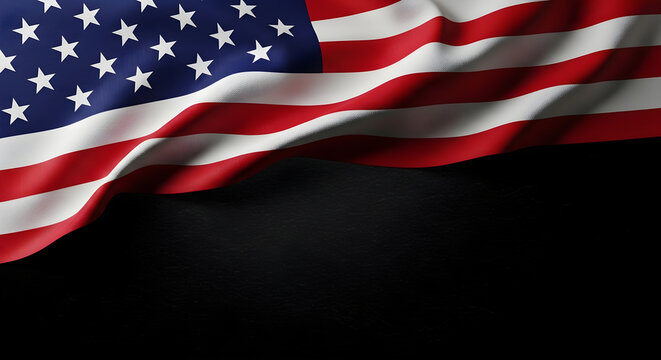 Celebrating independence day a vibrant american flag waving proudly patriotic symbolism and national pride