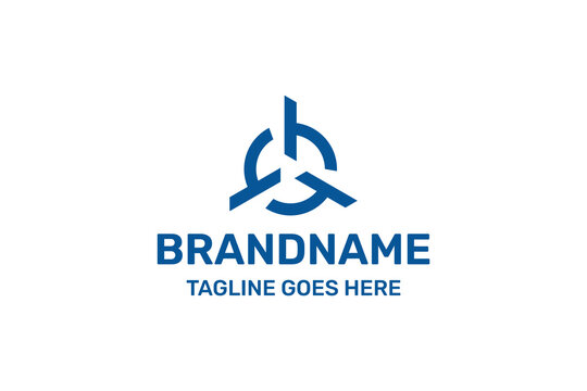 Letters TTT Propeller Modern Logo, symbolizing motion, innovation, and forward momentum