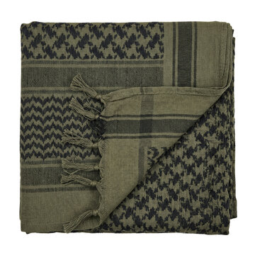 Olive green tactical shemagh kaffiyeh scarf
