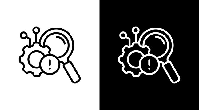 Root Cause White Icon Set Design