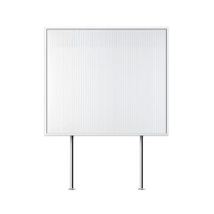 Fototapeta premium Minimalist White Cabinet with Chrome Legs compressed isolated on a transparent background